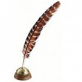 Plume et encrier aux armoiries de Poudlard